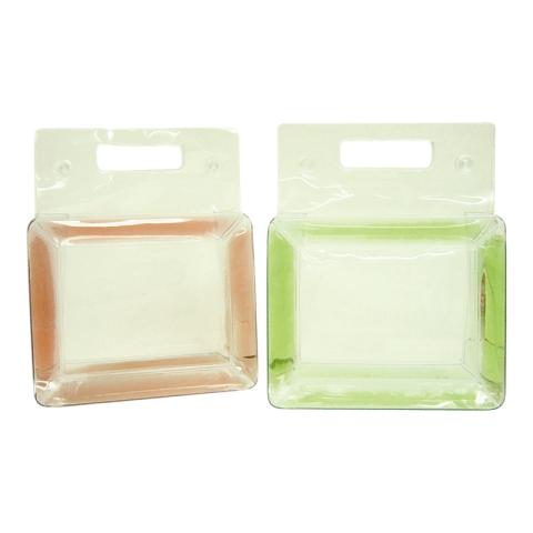 Clear PVC bag with colourful liquid inside