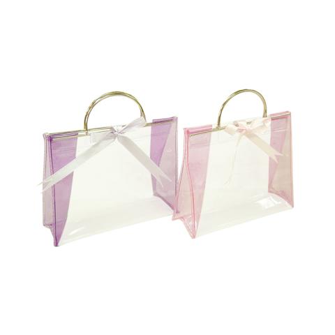 PVC bag with metal handles