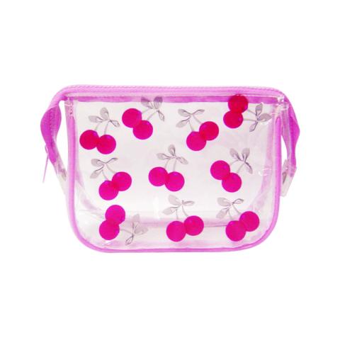 Clear bag with fruits patterns in front side