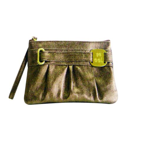 Brown cosmetic bag