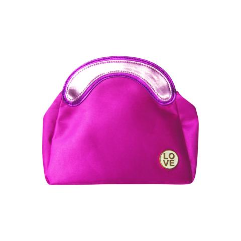 Fushia cosmetic bag