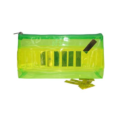 PVC bag in green colour