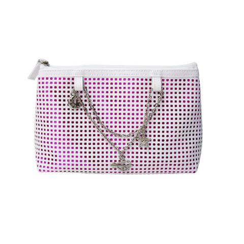 Cosmetic bag with punches