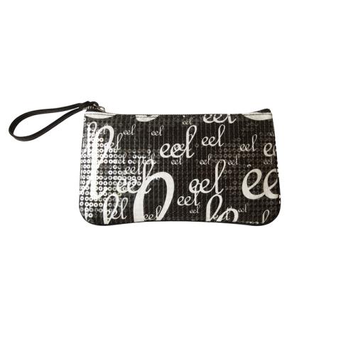 Sequins bag with logos