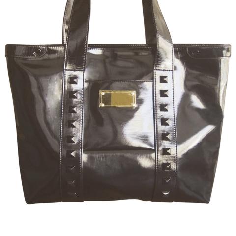 PU tote bag with studs