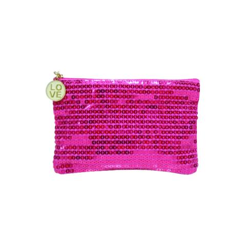 Red sequins bag