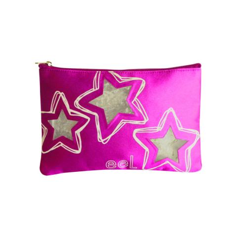 Satin bag with stars