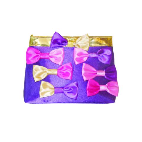 Satin bag with bow