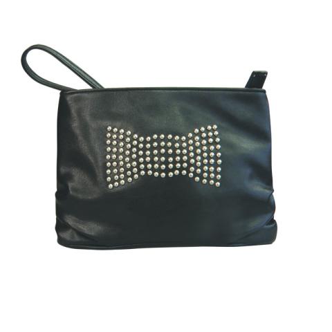 Black PU bag with studs