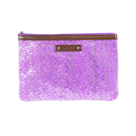 Light purple sequins bag