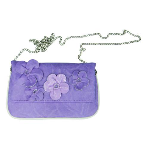 PU bag with flowers