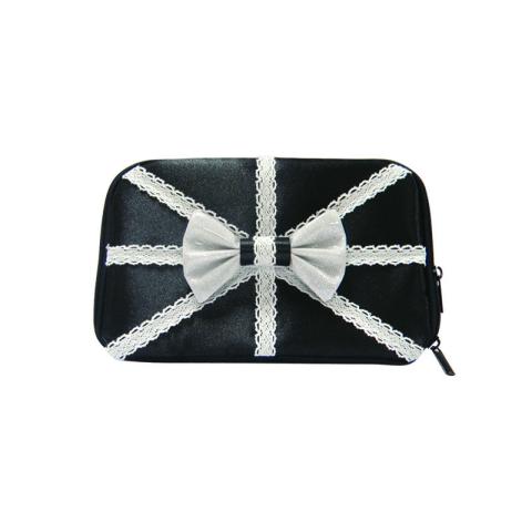 Black bag with sequins bow