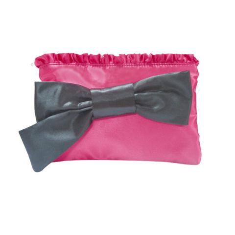 Satin bag with bow