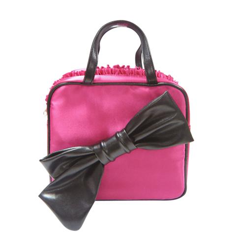 Satin bag with bow