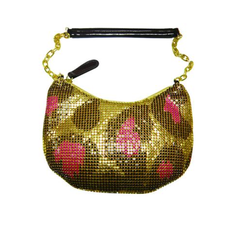 Metal mesh bag with handle