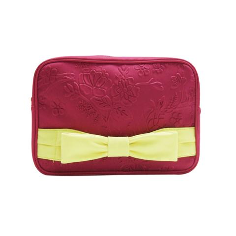 Cosmetic bag with bow