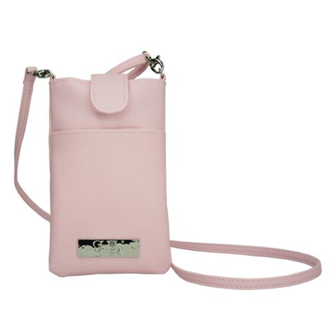 Pink PU bag with handle