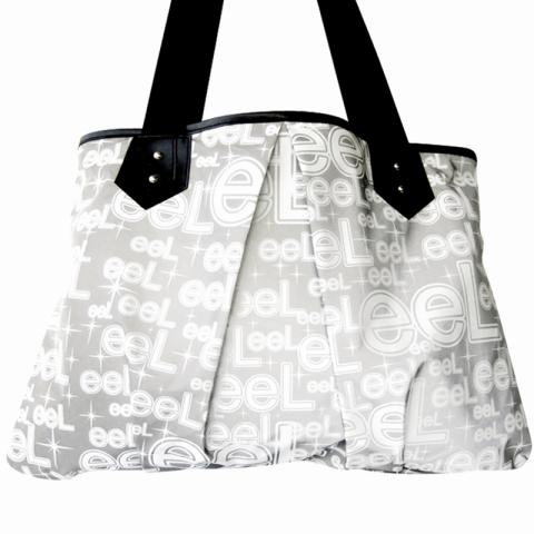 Silver tote bag