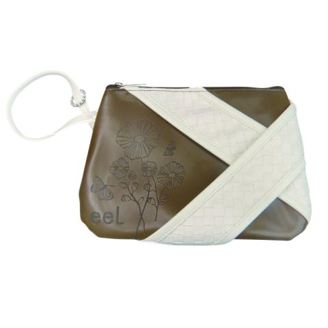 PU bag with embossed logos