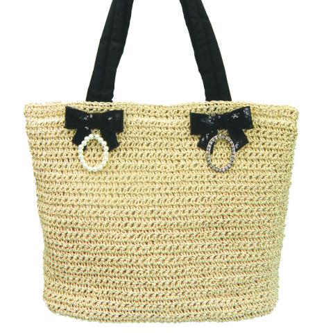 Straw tote bag
