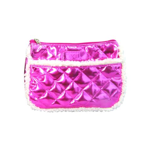 Fushia PU cosmetic bag