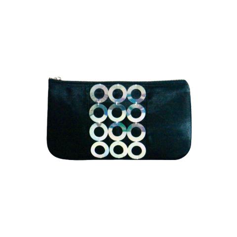 Black bag with sequins on front side