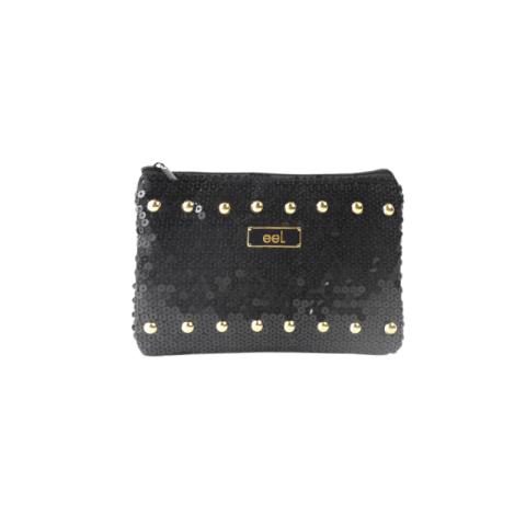 Black sequins bag