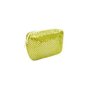 Gold metal mesh bag