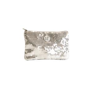 Silver sequins bag