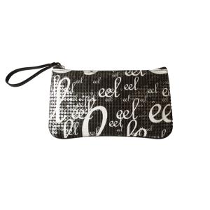 Sequins bag with logos