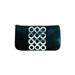Black bag with sequins on front side