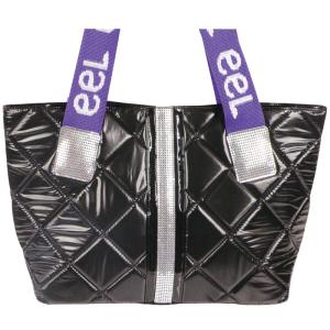 Black bag with sequins on front side