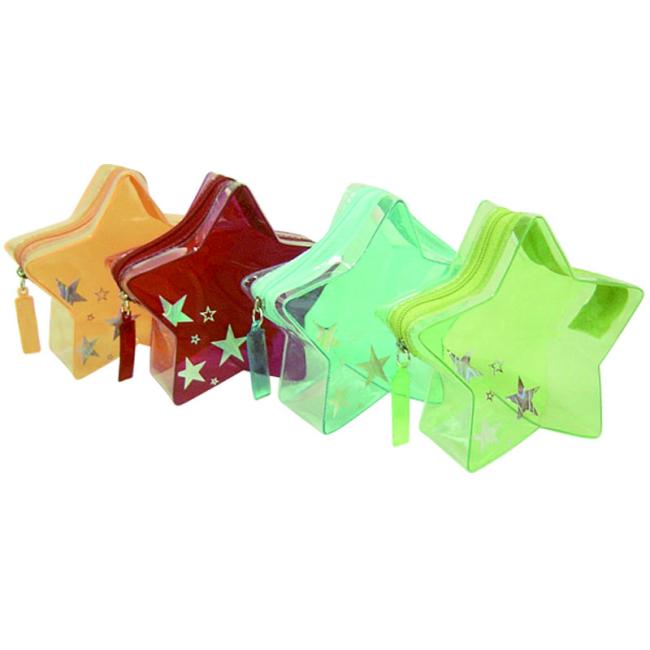 Star shape PVC bag in different colours