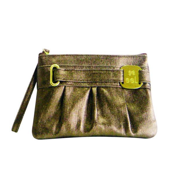 Brown cosmetic bag