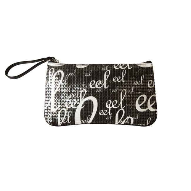 Sequins bag with logos