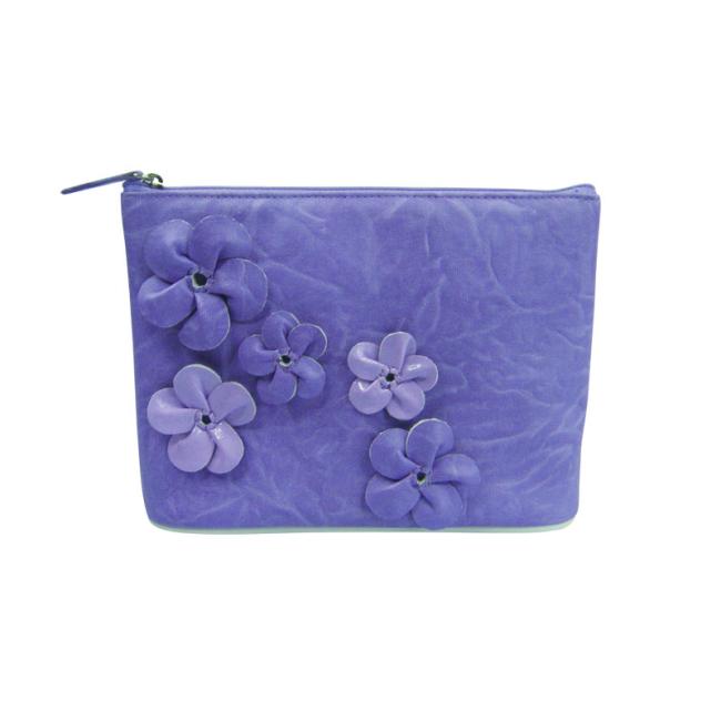 PU bag with flowers