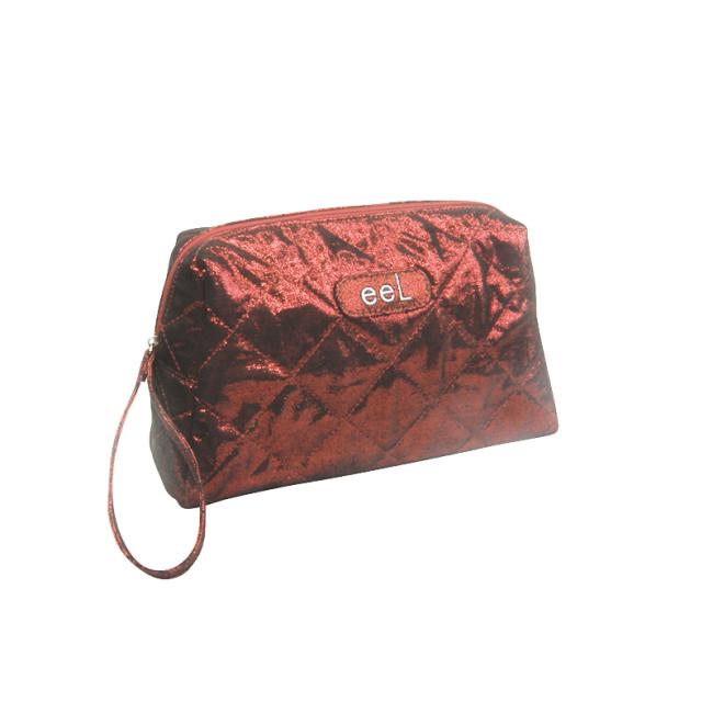 Burgundy cosmetic bag
